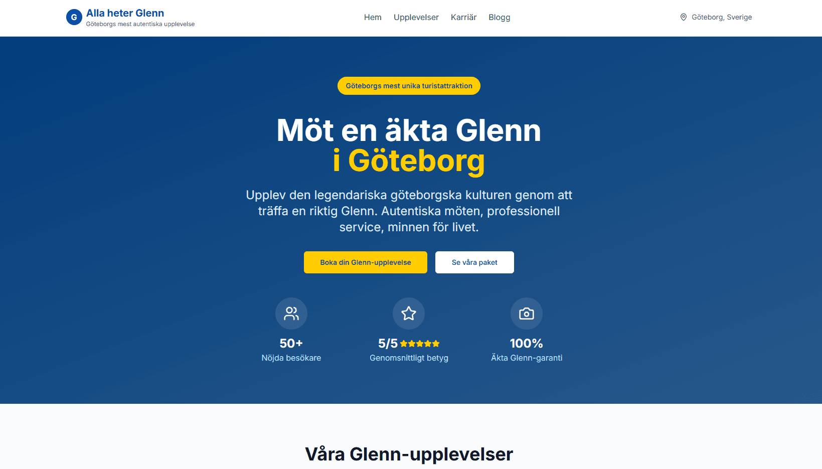Screenshot of Alla Heter Glenn